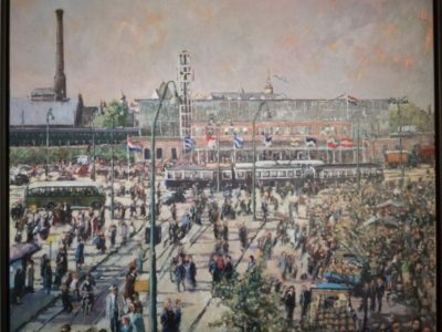 Stationplein Leiden Stationplein Leiden €1280,- (84,5 x 99,5 cm)